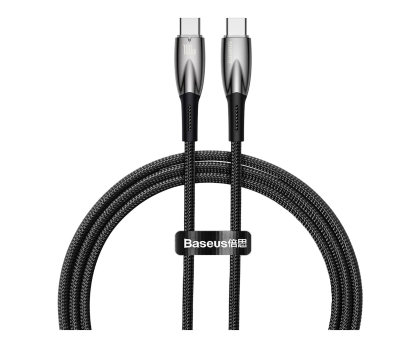 Kabel Baseus Kabel CADH000701 USB-C - USB-C PD 100W 5A 480Mb/s 1m czarny